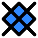 Rectangle X SVG Icon